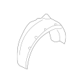BMW 750I xDrive Rear Left Wheelhouse Liner Splash Shield 2010-2015