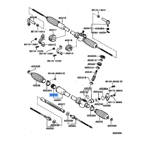 Bush Steering Rack