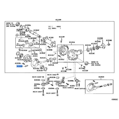 Toyota Front Differential Ring Gear Set Bolt Lock Plate 41222-32010