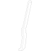 GENERAL MOTORS 23288528 Front Passenger Side Bumper Fascia Outer Bracket