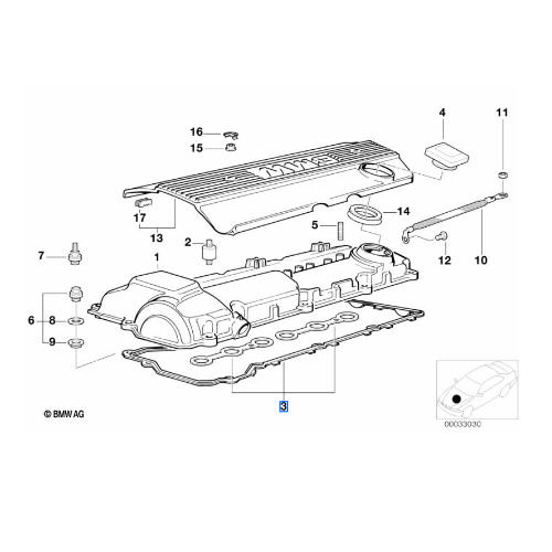 Set Valve Cover Gasket
