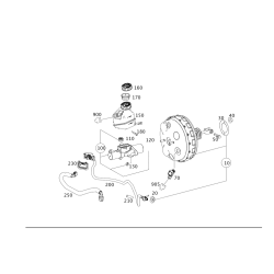 Mercedes-Benz E W212 Brake Master Cylinder Parts Kit RHD A2124300701