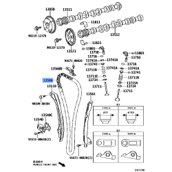 OEM Timing Chain Kit Engine 2ARFE 1ARFE For Toyota Camry Rav4 Scion Venza Sienna