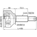 outer cv joint 28x57.6x31