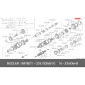 Genuine Nissan Sleeve-Cprg 5TH (32618-36N10)