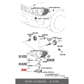 Toyota OEM Headlamp Cover Locking Cap 81135-3A150