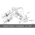 Nissan OEM Genuine PULLEY-IDLER 11927-MA00A