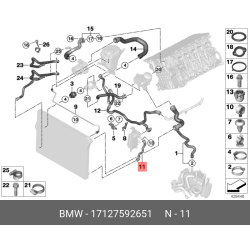 Hose Coolant Bmw F10/F01