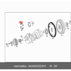 Crankshaft Main Bearing Set - Mercedes-Benz 3.0L V6 Diesel OM642 (2007-2022)