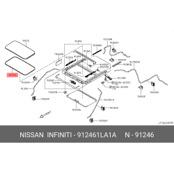 Nissan Glass Weather-Strip 91246-1LA1A