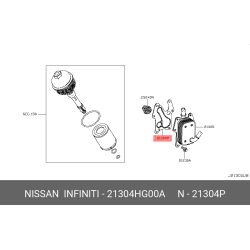 Genuine Nissan Gasket-Oil Cooler 21304-HG00A