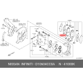 Nissan OEM Genuine PAD KIT DISC BRAKE D1060-4CC0A