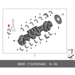 Con Rod Bearing Bmw E46/M3 Std