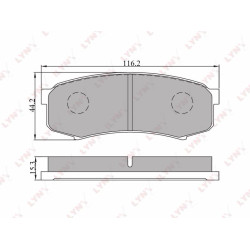 Brake Pads And Brake Shoe For Toyota Land Cruiser(J70/80/90/120)/Prado(150) 3.0D 10>
