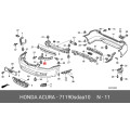 Honda Front Left Upper Bumper Beam 71190-SDA-A10 OEM Genuine Accord 2.4 3.0