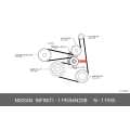 NISSAN 11955-6N20B Tensioner Assy-Auto