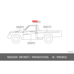 NISSAN Genuine STRIPE-ACCENT 99046-VV30A