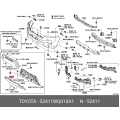 TOYOTA 52411-WQ010-A1 Guard, Front Bumper