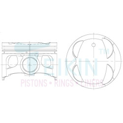 Piston Assy, Toy 3S-Fe-Vi
