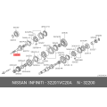 Genuine Nissan Gear Assy-Main 32201-VC20A OEM