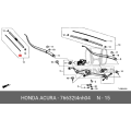 HONDA 76632-T4N-H04 Genuine Rubber Blade Wiper Refill (575mm)