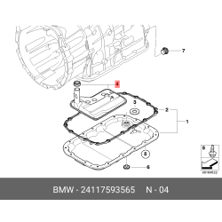 Transmission Filter with Gasket For BMW E82 E83 E90 E91 E92 328i 128i