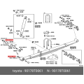 TOYOTA 90178-T0061 NUT, FLANGE