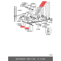MITSUBISHI MB111203 Bushing, Rubber Leaf Spring