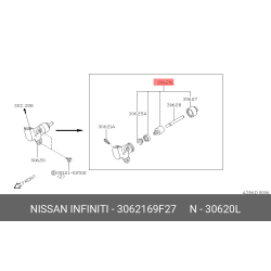 Nissan PISTON KIT-CLUTCH OPERATING CYLINDER 30621-69F27