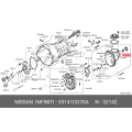 Nissan Cover-upper, extension 33141CD70A