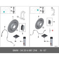 Genuine BMW Brake Pads Clip 34206881294