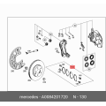 BOSCH Brake Pad Set - MERCEDES-BENZ (A0084201720, 0084201720)