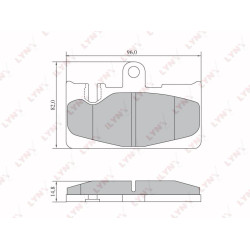 Brake Pads And Brake Shoe For Lexus Ls430 00-06