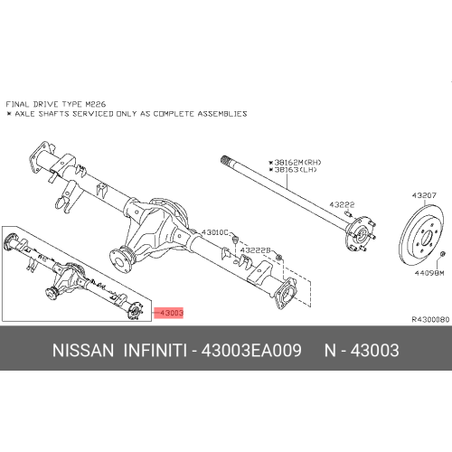 Housing Assy, Rear Axle