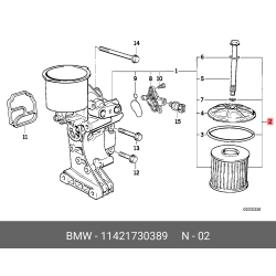 BMW Set Oil Filter Element 11427953129