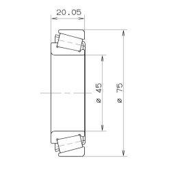 32009Vc12Ua,32009.V.C12.Ua, Gearbox Bearing Romania