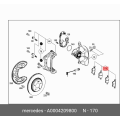 Mercedes-Benz W213 E300 E350 Genuine Rear Brake Pad Set, Pads w/Sensor
