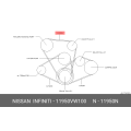 NISSAN 11950-VW100 Belt-Power Steering Oil Pump