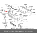 Genuine Toyota COVER, FRONT BUMPER 52119-6A914