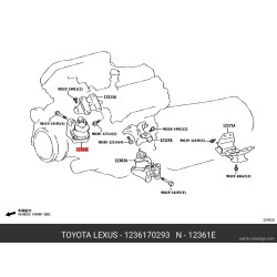 Engine Mounting Insulator - Toyota Forklift