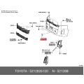 TOYOTA 52128-26120 Cover Front Bumper