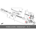 Oil Seal - Honda OEM Genuine 53660S87A01