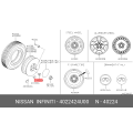 Genuine NISSAN Road Wheel Nut 40224-24U00