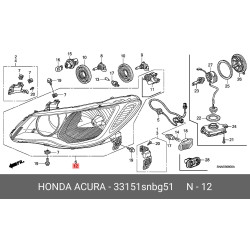 Headlamp Lh