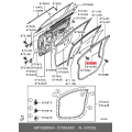 OEM MITSUBISHI LANCER EVOX CZ4A SASH, FR DOOR WINDOW, RR LWR L&R SET