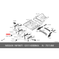 Member Assy-Front Side Front, RH - Nissan G5114-3BBMA