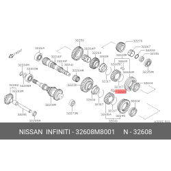 Insert-Shifting - NISSAN - 32608-M8001