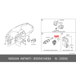 Airbag Clock Spring Spiral Cable - Nissan (B5554-1HE8A)