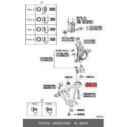 Arm Sub-Assy,Front Suspension,Lower