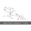 Nissan Rear Wheel Hub 43202-WL010
